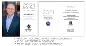 Kopf Earns Elite Coldwell Banker International Award