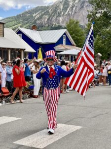 Crested Butte Parade Uncle Sam Honor